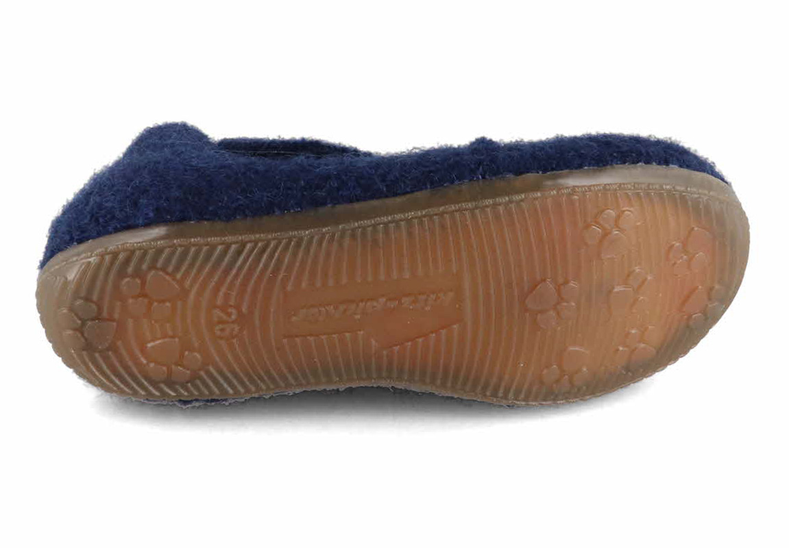 Kitz Pichler 48104-4869 JUNO felt home shoes ink blue