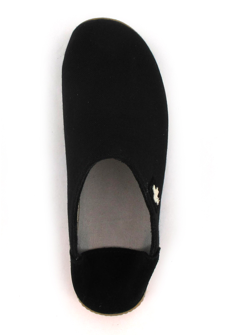 LIVING KITZBUEHEL | Summer Cotton Slipper Cross, Black | Express Shipping