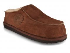 Lammbock� Lammbert Sheepskin Slippers for wide feet, cognac