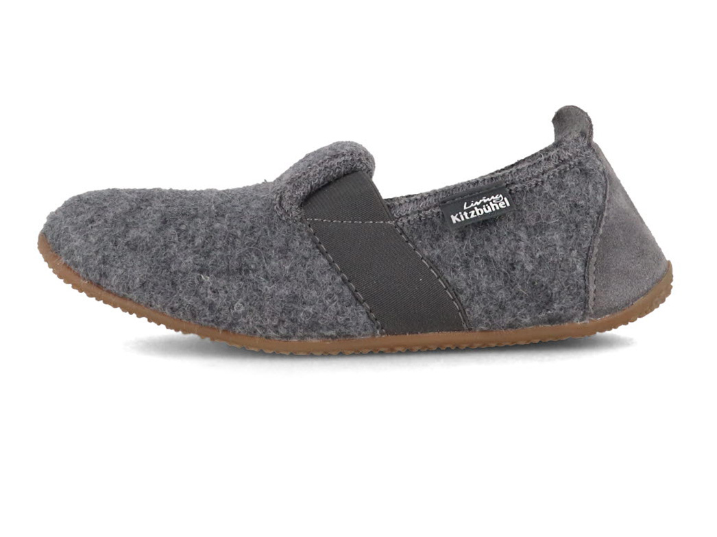 kitz-pichler Children's Donkey Hut Shoes for Boys and Girls - Comfortable  Children's Slippers with Elastic Knitted Waistband and Flexible Felt Latex  Sole, Grey, 13 UK: : Fashion