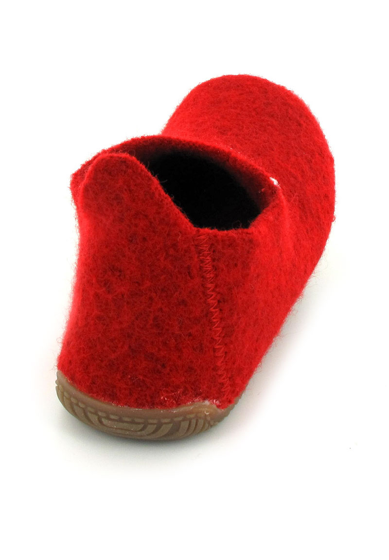 house shoes and slippers on Living Kitzbuehel Women House Shoes Bern Red With Swiss Flag Motif