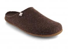 Living Kitzbuehel Wool Slippers, dark oak