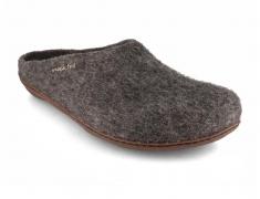 Magicfelt Men Women Felt Slippers with rubber sole 'tyrolean stone sheep'