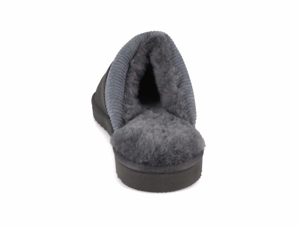 WARMBAT Men Suede Slippers Perth, Dk Grey Free US S