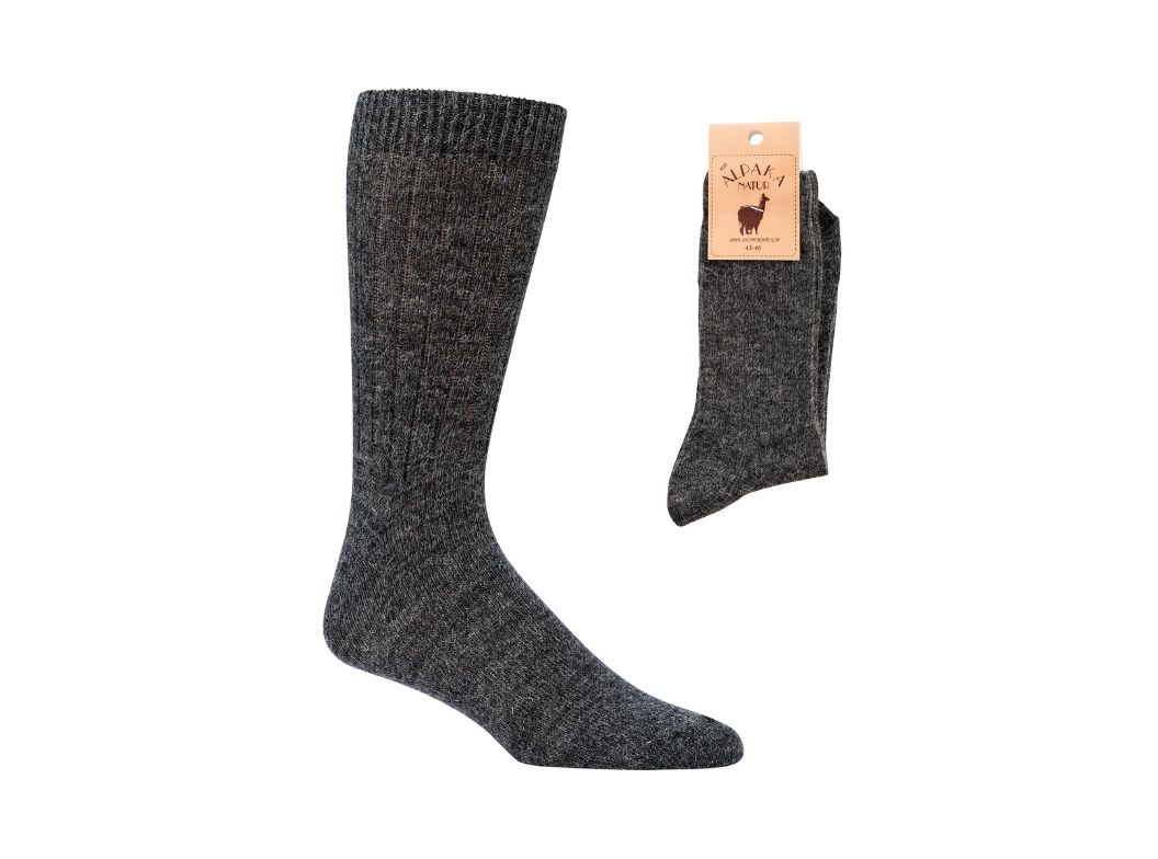 Premium Alpaka Wool Socks | machine washable, anthracite