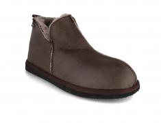SHEPHERD Men Lambskin Boots 'Anton', stone oiled antique