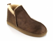 SHEPHERD Men's Sheepskin Slippers Anton, antique cognac