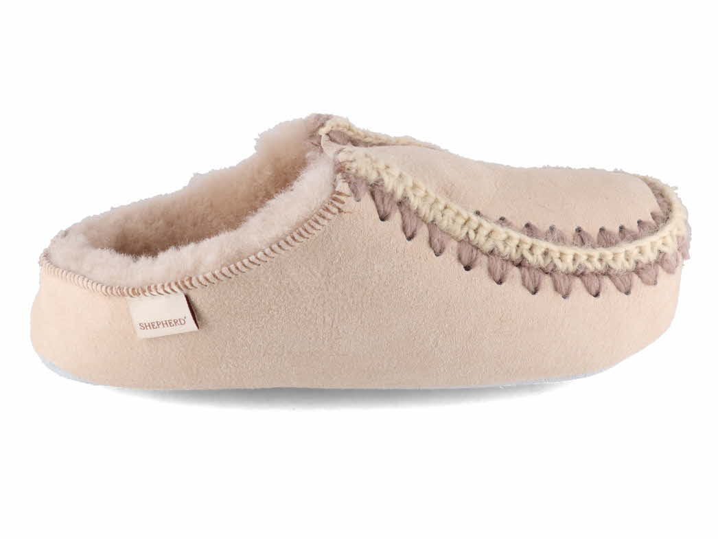 SHEPHERD Women Sheepskin Slippers Beatrice, Honey Free US Shipping