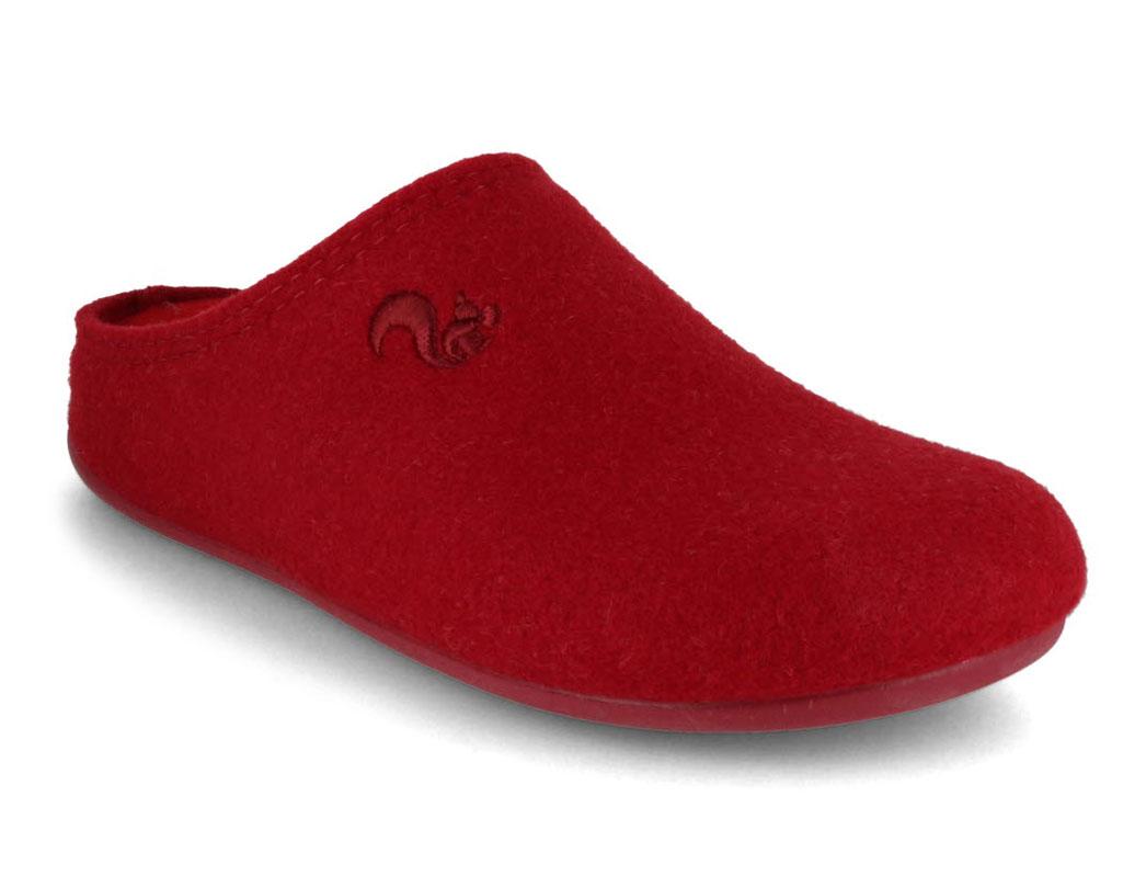 THIES Slipper | Felted PET, Burdeos-Granate