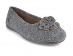Thies Women Ballerinas 'Ecopicos', gris-militar