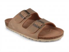 Thies Women Vegan suede Sandals 'Eco Bio', elephant grey
