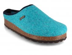 Tuffeln �Comfort� Unisex Tyrolean Vegan Felt Clogs, turquoise