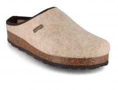 Tuffeln �Comfort� Women Tyrolean Vegan Felt Clogs, beige