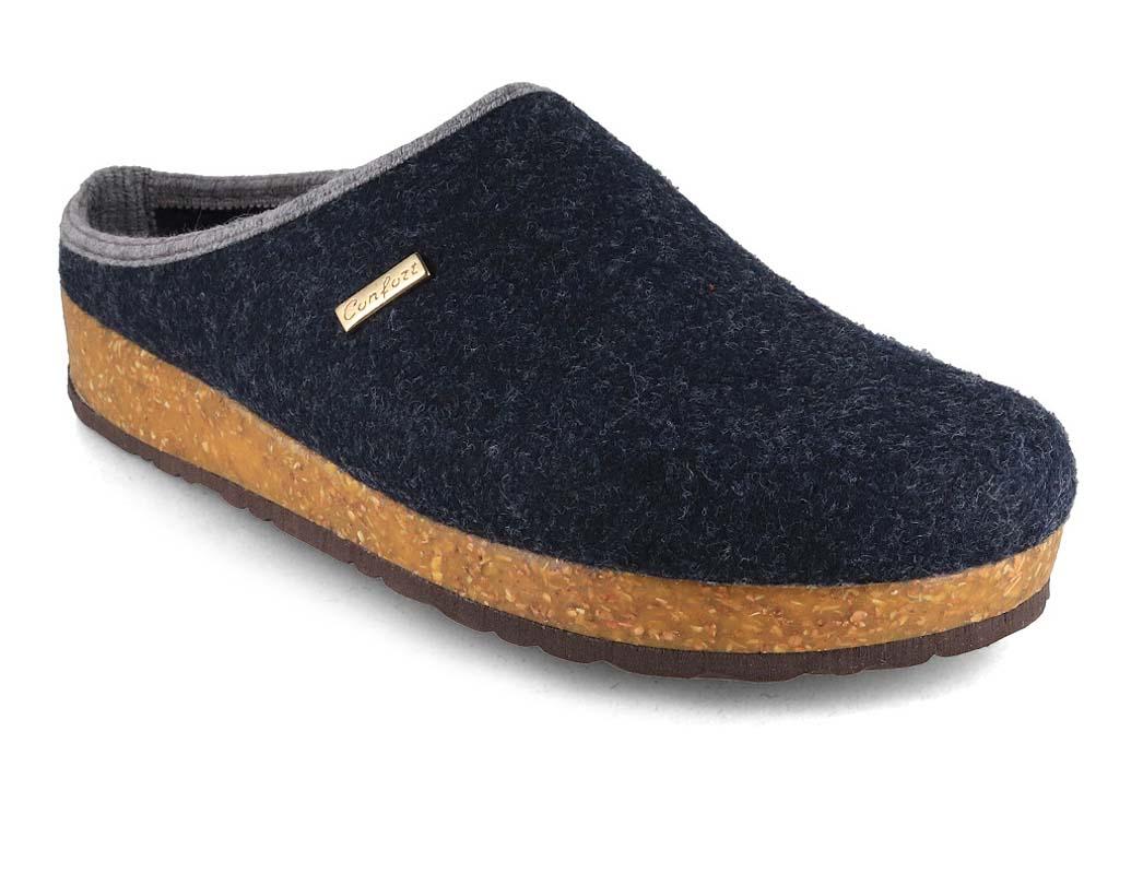 Tuffeln Felt Clogs for Men Comfort Blue