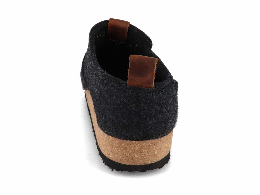 Tuffeln® Wool Slippers with Arch Support «Heimkehr», dark grey