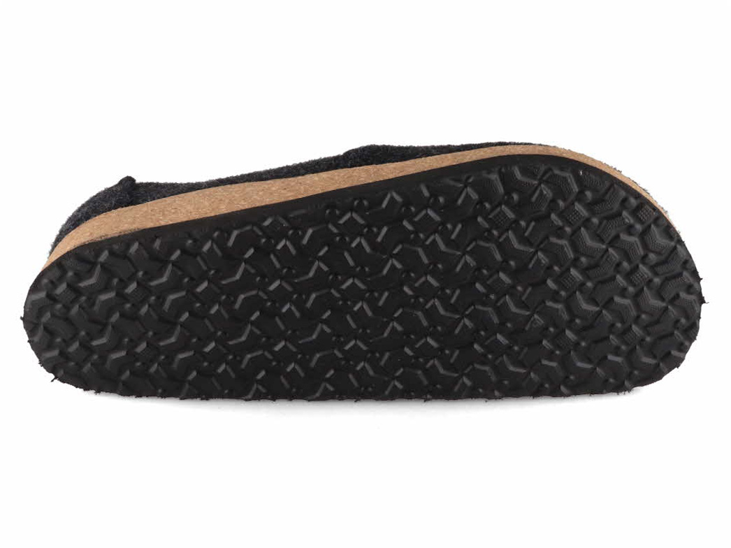 Tuffeln® Wool Slippers with Arch Support «Heimkehr», dark grey