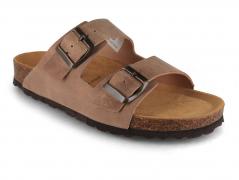 Tuffeln's Classic Two-Strap Soft-Cork Leather Sandals �F�hr�, beige