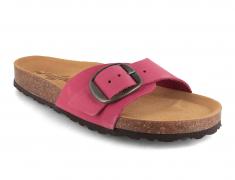 Tuffeln's One-Strap Soft-Cork Leather-Sandals �Fehmarn�, pink