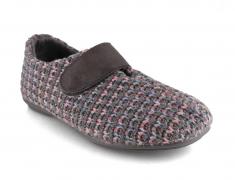 Varomed vital Women Plush Slippers 'Binti', gray
