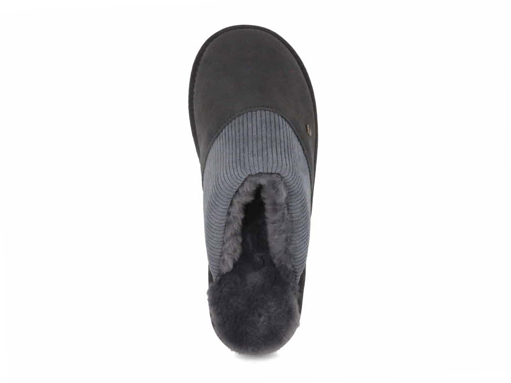 WARMBAT Men Suede Slippers | Perth, Dk Grey | Free US Shipping