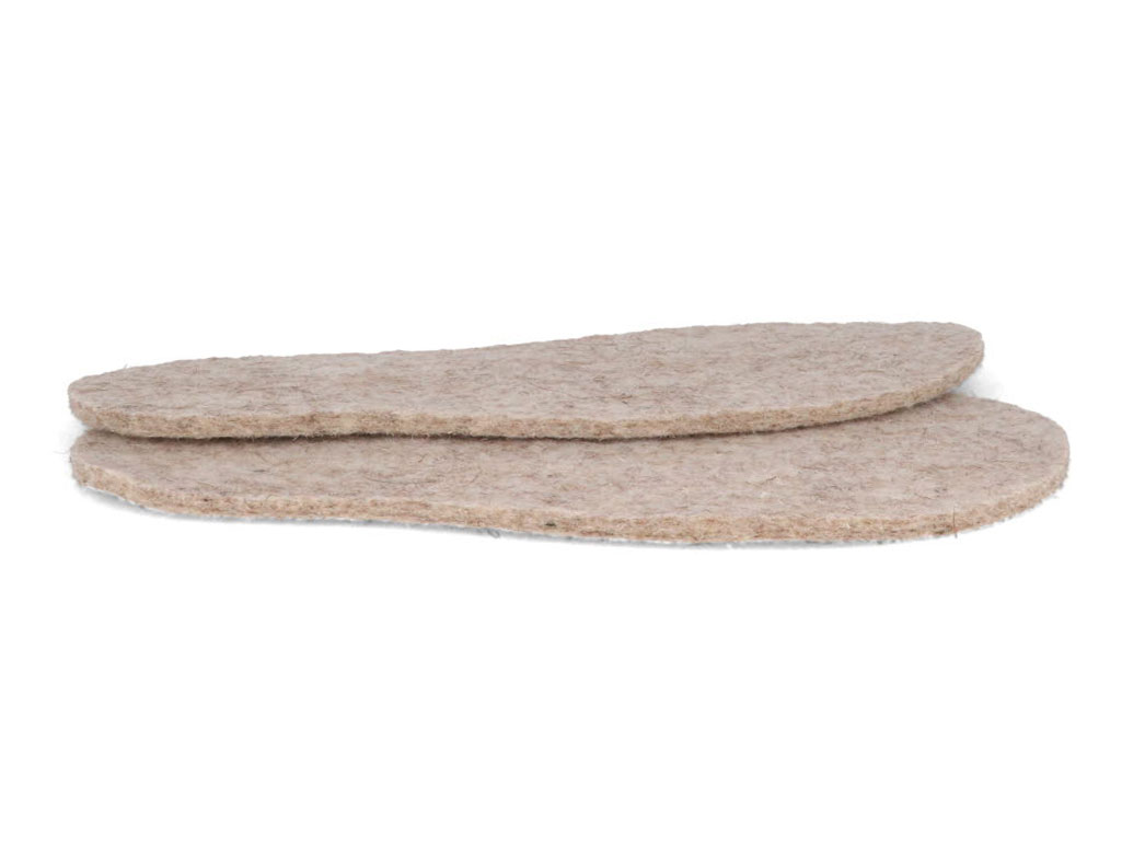 WoolFit Felt Insoles | 5mm Thick, Beige Wool