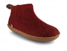 WoolFit� Boots with natural rubber sole 'Yeti', dark red