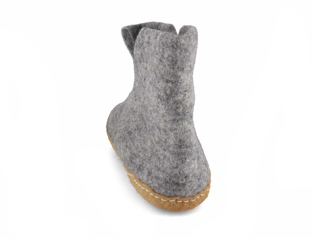 WoolFit Felt Slipper Boots Yeti Stone Gray / 36
