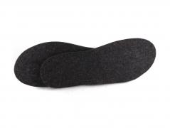 WoolFit Felt Insoles for Slippers | Extra thick, 100% Wool, graphite