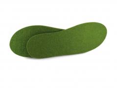 WoolFit Felt Insoles for Slippers | Extra thick, 100% Wool, grass green