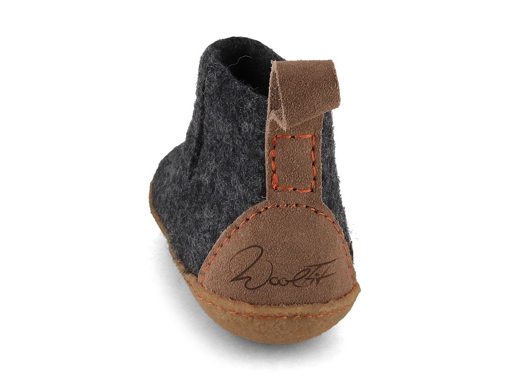 WoolFit® Boots natural rubber sole Yeti, Graphite