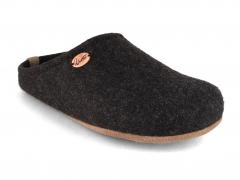 WoolFit� Unisex felt slippers with plenty of toe room 'BareFoot', gray