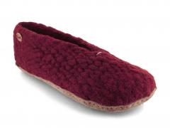 WoolFit� Women Slippers 'Woolies', bordeaux