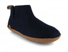 WoolFit� Wool Boots with natural rubber sole 'Yeti', blue