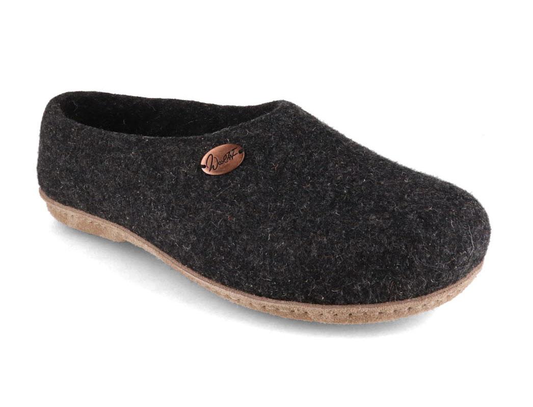 boiled wool slippers with arch support