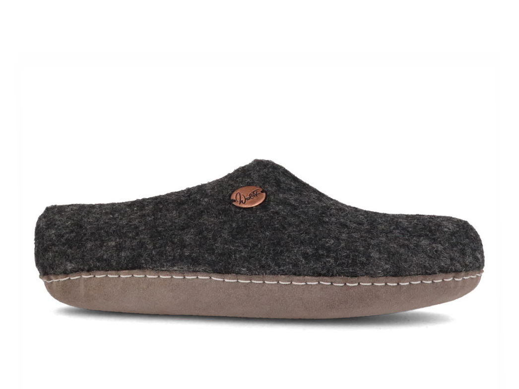 boiled wool slippers with arch support